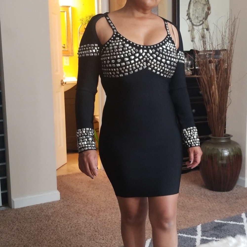 Bandage black dress